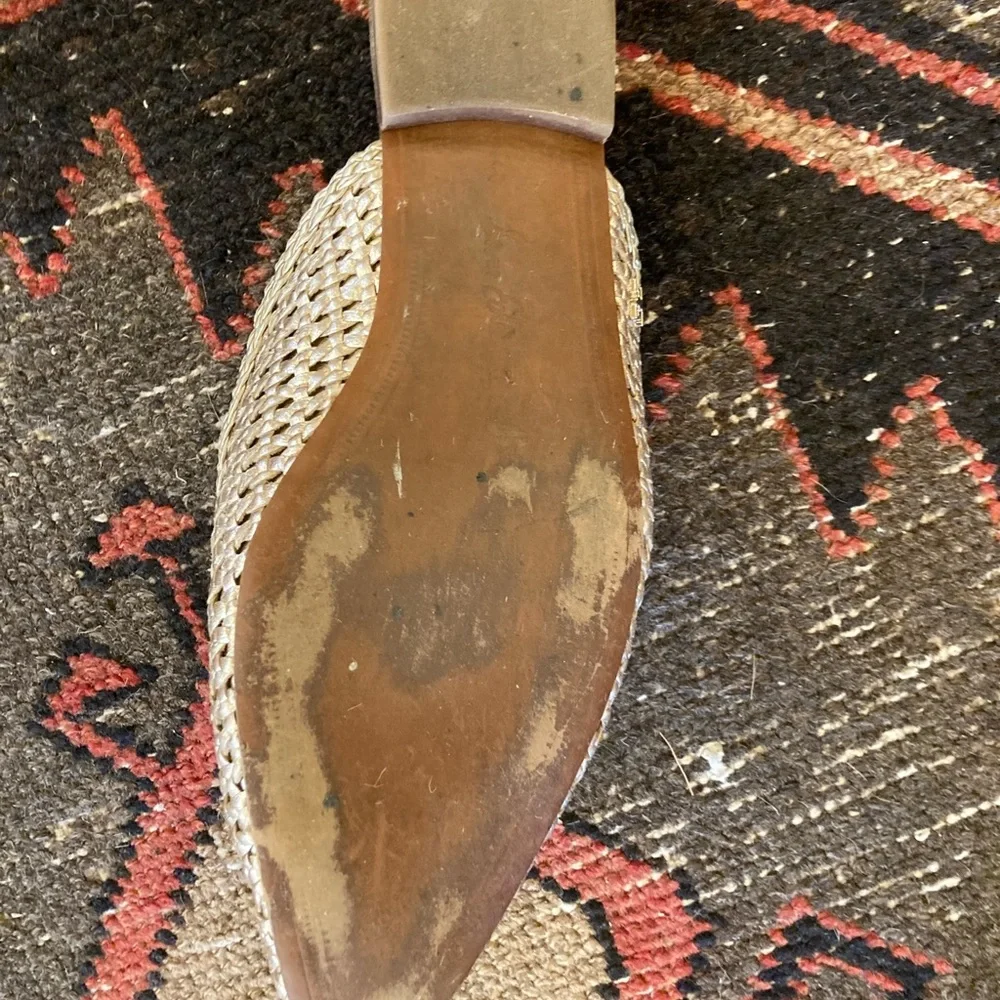 Sam Edelman Gold Woven Mules- $35 - Picture 6 of 7